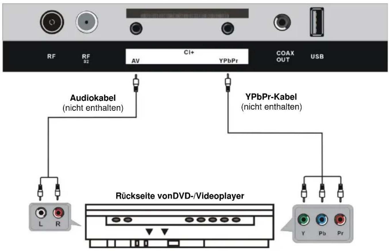 Jay-Tech LED TV JTC 3055TT - YPBPR-VERBINDUNG - 1