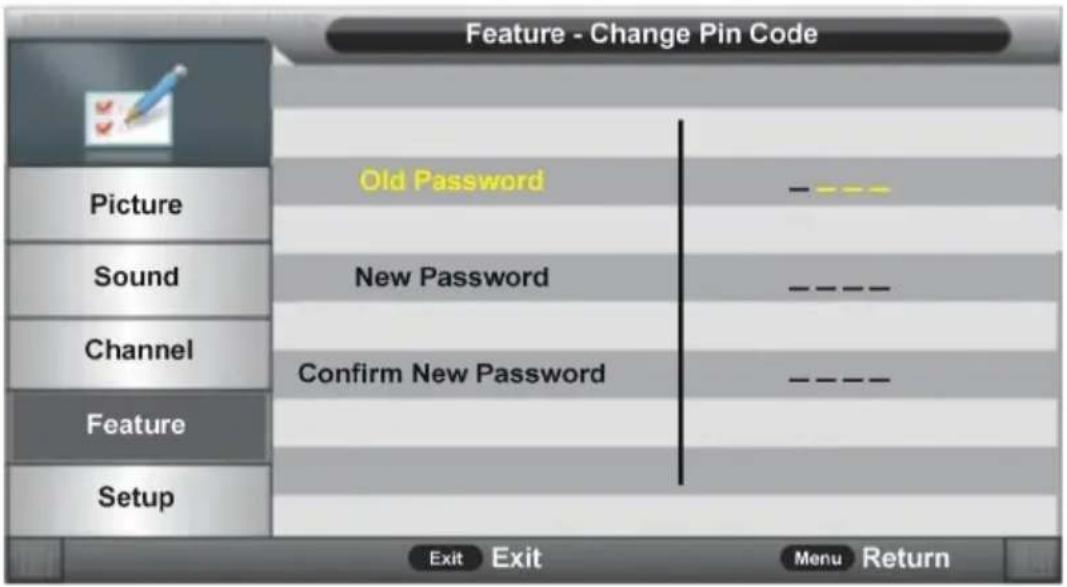Jay-Tech LED TV JTC 3040C - Change Pin Code (Kennwort ändern) - 1