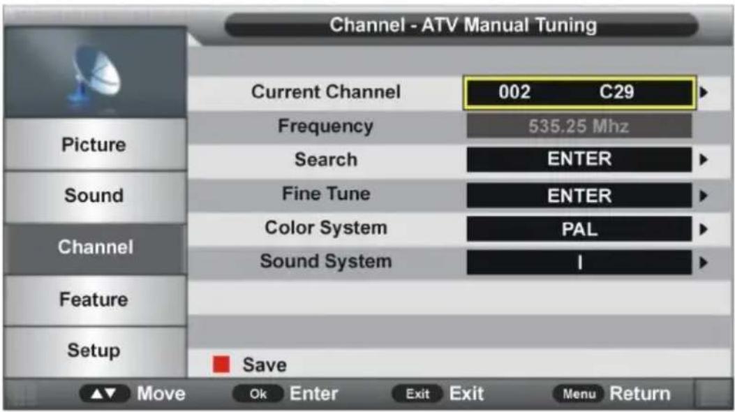 Jay-Tech LED TV JTC 2040TT - ATV Manual Search (ATV manuelle Suche) - 1