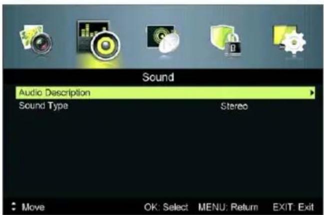 Jay-Tech LED TV JTC 2040D - MENÜ SOUND (TON) - 3