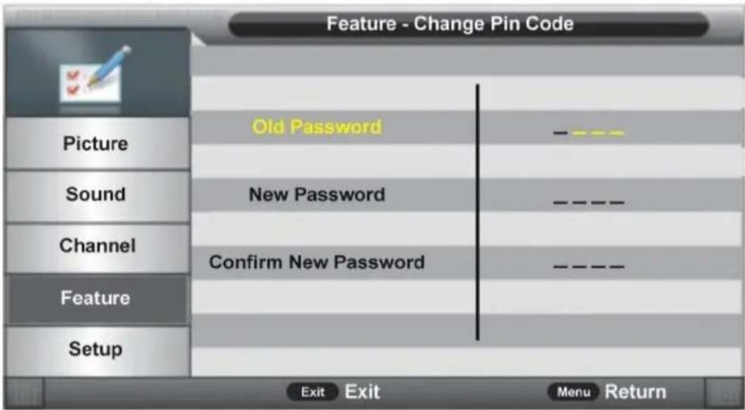 Jay-Tech LED TV JTC 2040C - Change Pin Code (Kennwort ändern) - 1