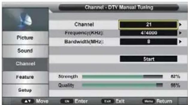 Jay-Tech LED TV JTC 2032D - DTV Manual Search (DTV manuelle Suche) - 1