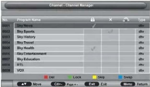 Jay-Tech LED TV JTC 2032D - Channel Management (Senderverwaltung) - 1