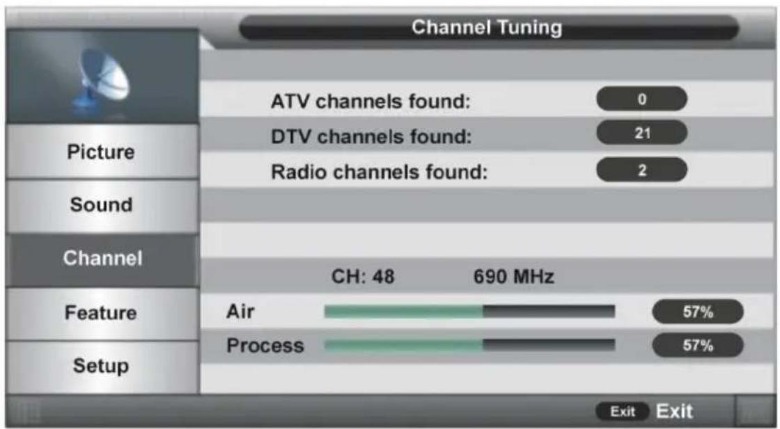 Jay-Tech LED TV JTC 2032TT - Wenn TV Connection (TV-Verbindung) Air (Antenne) ist: - 1
