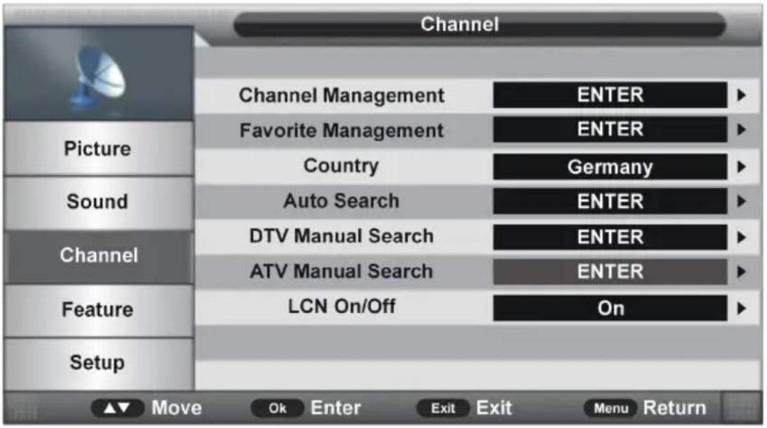 Jay-Tech LED TV JTC 2032C - CHANNEL (Sender) - 1