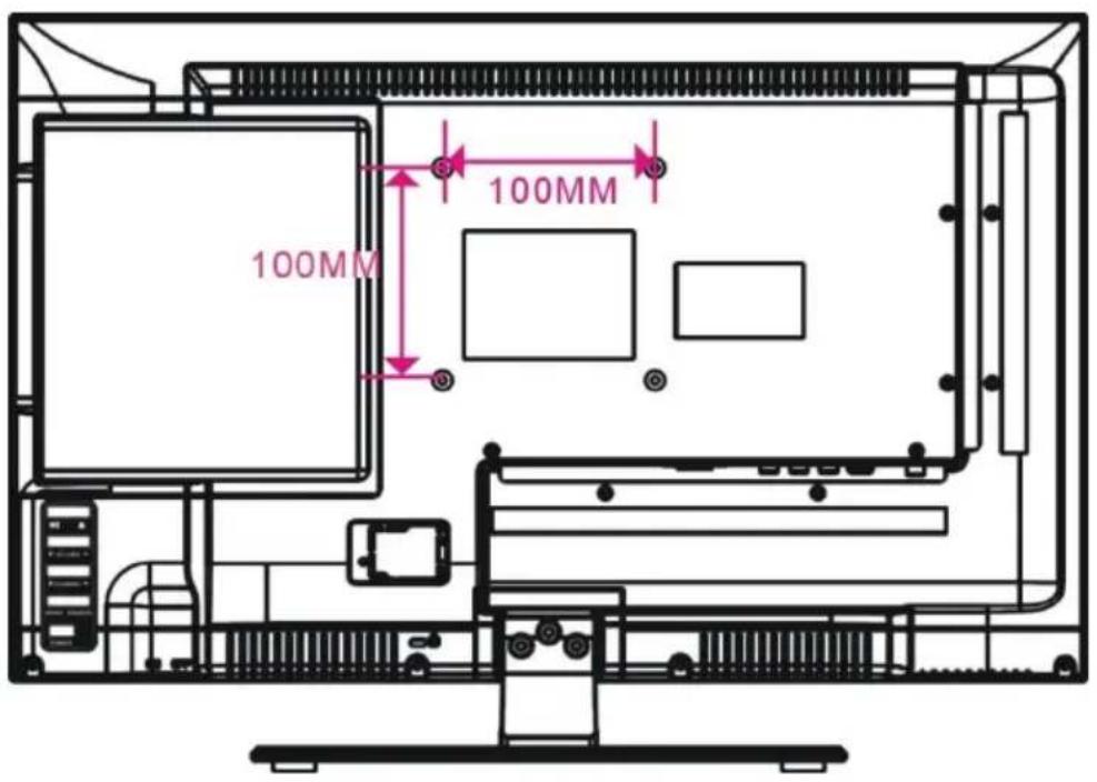 Jay-Tech LED TV JTC 2024D - WANDMONTAGE - 1