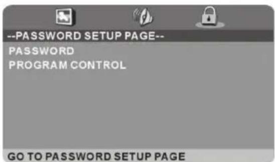Jay-Tech LED TV JTC 2024D - 3) PASSWORD SETUP (Kennworteinrichtung) - 2
