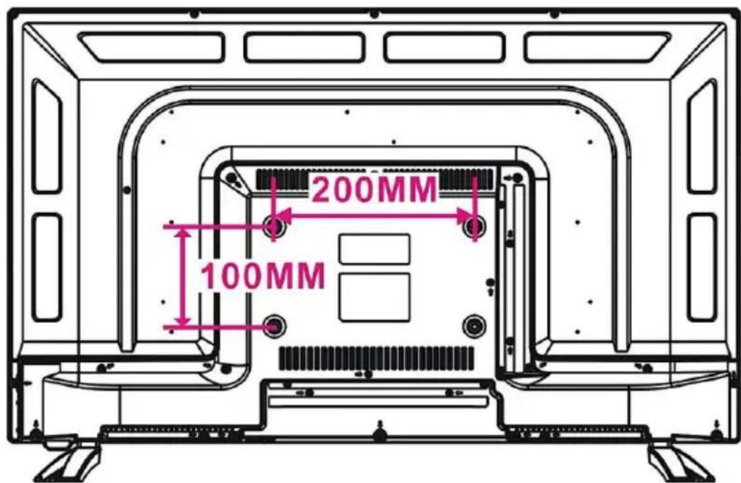 Jay-Tech LED TV DVX3 - WANDMONTAGE - 1