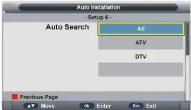 Jay-Tech LED TV 840CTS - Wenn TV Connection (TV-Verbindung) Air (Antenne) oder Cable (Kabel) ist: - 1