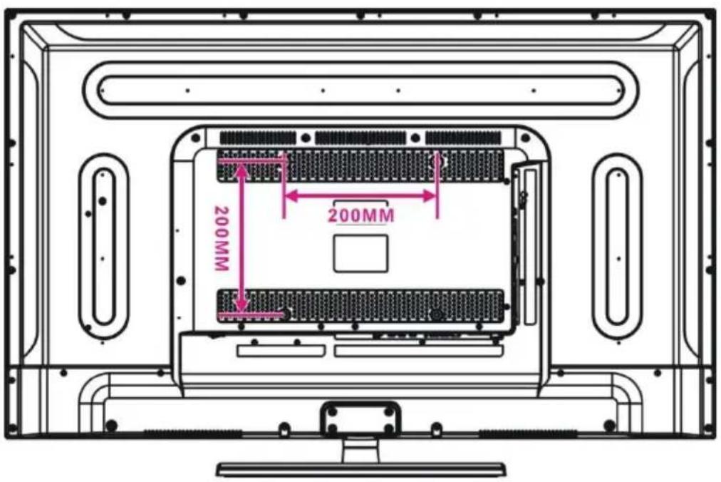 Jay-Tech LED TV 840CTS - WANDMONTAGE - 1