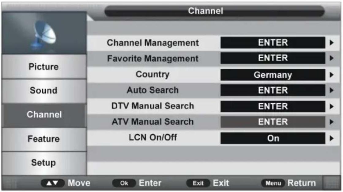 Jay-Tech LED TV 840CTS - CHANNEL (Sender) - 1