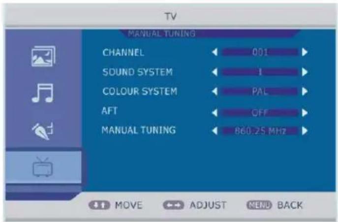 Jay-Tech LED TV 823 - CHANNEL (Sender) - 1