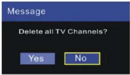 Jay-Tech LED TV 823 - DEL RADIO CH (Radiosender löschen) - 1