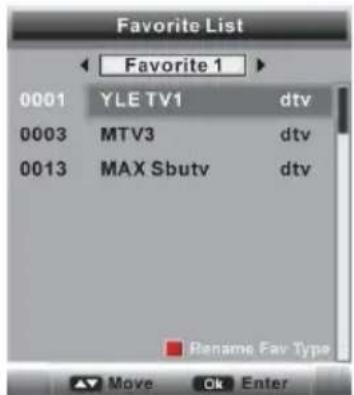 Jay-Tech LED TV JTC 19TT - LIEBLINGSSENDERLISTE - 1