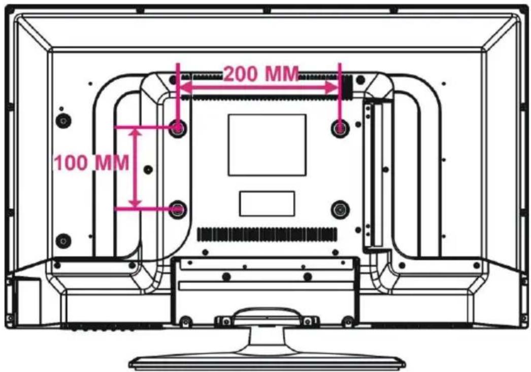 Jay-Tech LED TV JTC 3028C - WANDMONTAGE - 1