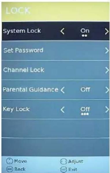 Jay-Tech 5055TT - LOCK MENU (MENÜ SPERREN) - 1