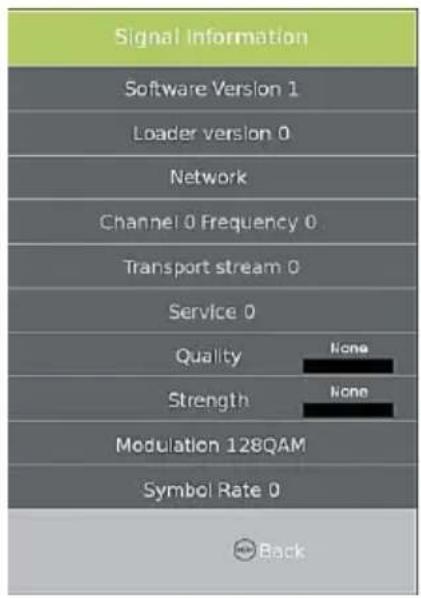 Jay-Tech 5055TT - Signal Information (Signalinformationen) (Anzeige der Signalinformationen des Codestreams) - 1