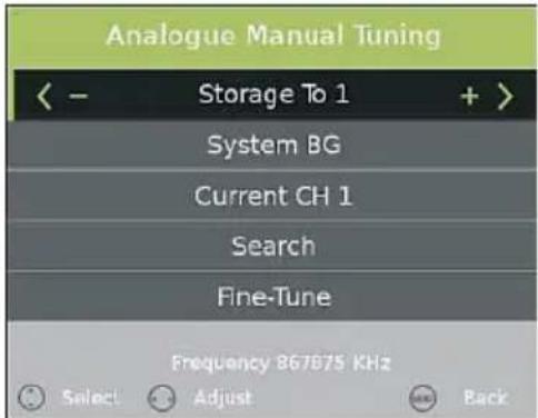 Jay-Tech 5055TT - Analogue Manual Tuning (Analoge manuelle Einstellung) (manuelle Suche nach analogen Kanälen) - 1