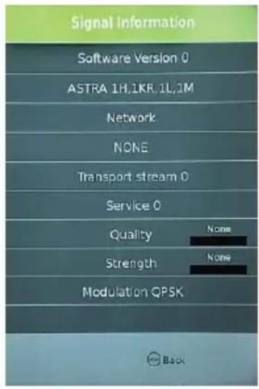 Jay-Tech 5055TT - Signal Information (Signalinformationen) (Anzeige des Signalinformationen des Codestreams) - 1