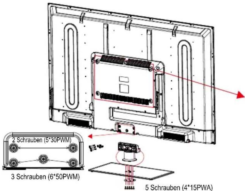 Jay-Tech 5055TT - TV-STÄNDER INSTALLIEREN / ENTFERNEN - 1