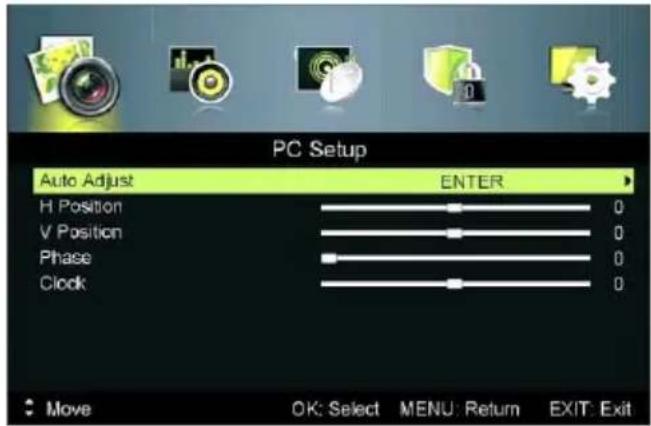 Jay-Tech 4050TT - MENÜ PC SETUP (PC-EINRICHTUNG) - 1