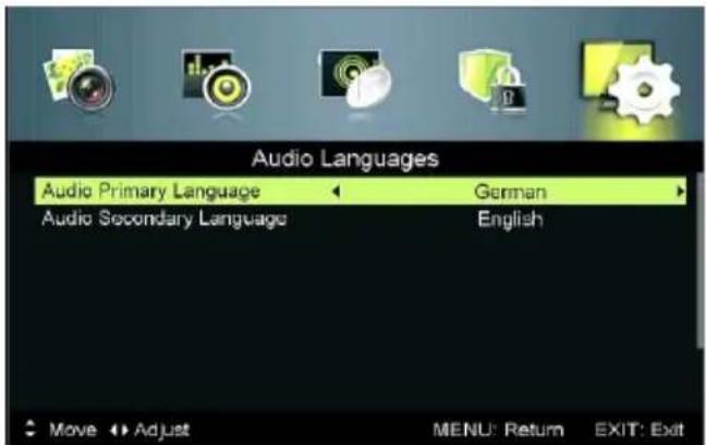 Jay-Tech 4032DTT - Audio Languages (Audiosprachen) - 1