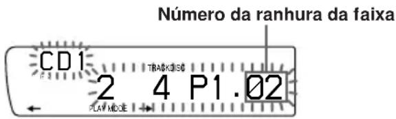 Número da ranhura da faixa CD1 2 4 P1.02 PLAY MODE