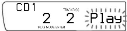 CD1 2 TRACKDISC PLAY MODE ENTER 2 Play