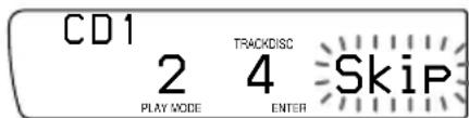 CD1 2 PLAY MODE TRACKDISC 4 ENTER Skip