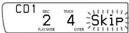 CD1 DISC 2 PLAY MODE TRACK 4 ENTER Skip