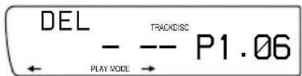 DEL TRACKDISC -- -- P1.06 PLAY MODE →