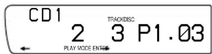 CD1 2 PLAY MODE ENTER TRACKDISC 3 P1.03