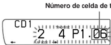 Número de celda de t CD1 2 4 P1.06 PLM mode