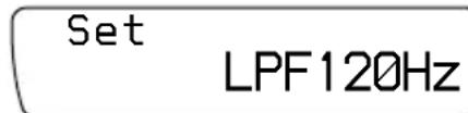 Set LPF120Hz