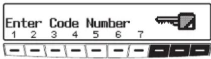 Enter Code Number 1 2 3 4 5 6 7 - - - - - - / - - - - - - - - - - - - - - - - - - - - - - - - - - - - - - - - - - - -