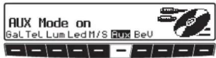 AUX Mode on Gal Tel Lum Led M/S Rux BeV