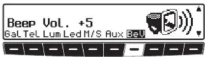 Beep Vol. +5 Gal Tel Lum Led M/S Aux Bell