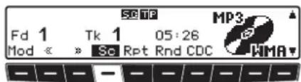 SETP MP3 Fd 1 Tk 1 05:26 Mod « » Sc Rpt Rnd CDC HMA
