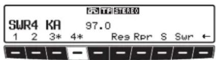 SUR4 KA 97.0 1 2 3* 4* Res Rpr S Swr ←