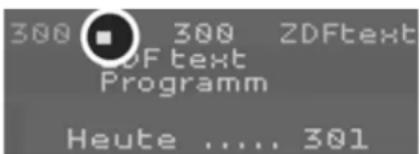 300 300 ZDFtext DF text Programm Heute ..... 301
