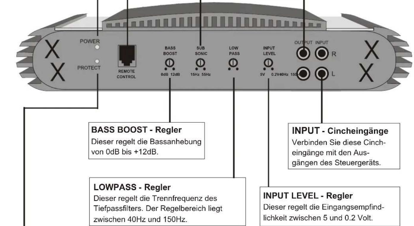 Crunch MXB 1000 - OUTPUT - Cinchausgänge - 1