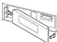 KENWOOD KDC-M9021 - Einsetzen der Frontblende - 1