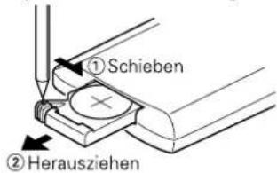 KENWOOD KDC-M9021 - Einlegen und Austauschen von Batterien - 1