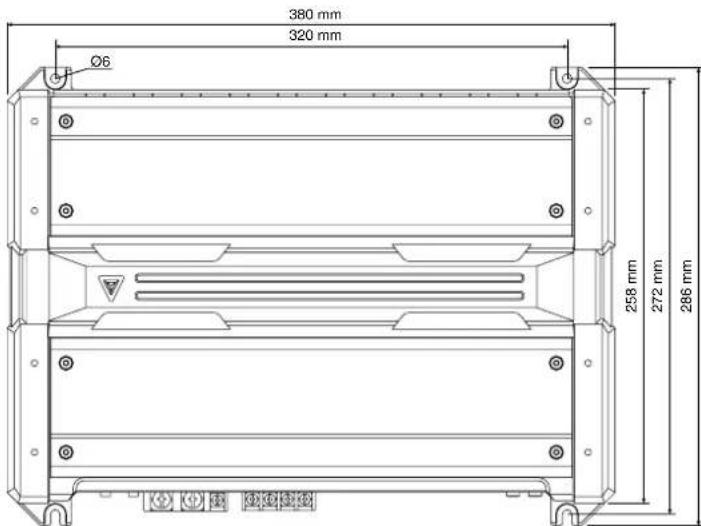 380 mm 320 mm Ø6 258 mm 272 mm 286 mm