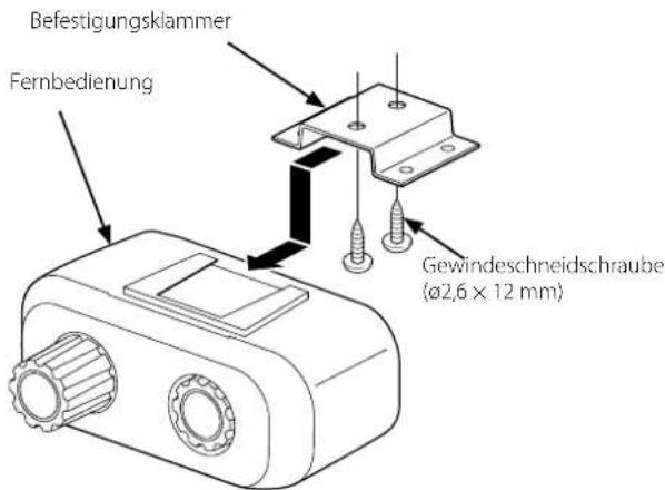Befestigungsklammer Fernbedienung Gewindeschneidschraube (Ø2,6 × 12 mm)