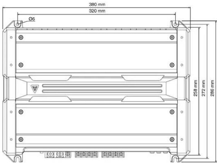 380 mm 320 mm Ø6 258 mm 272 mm 286 mm