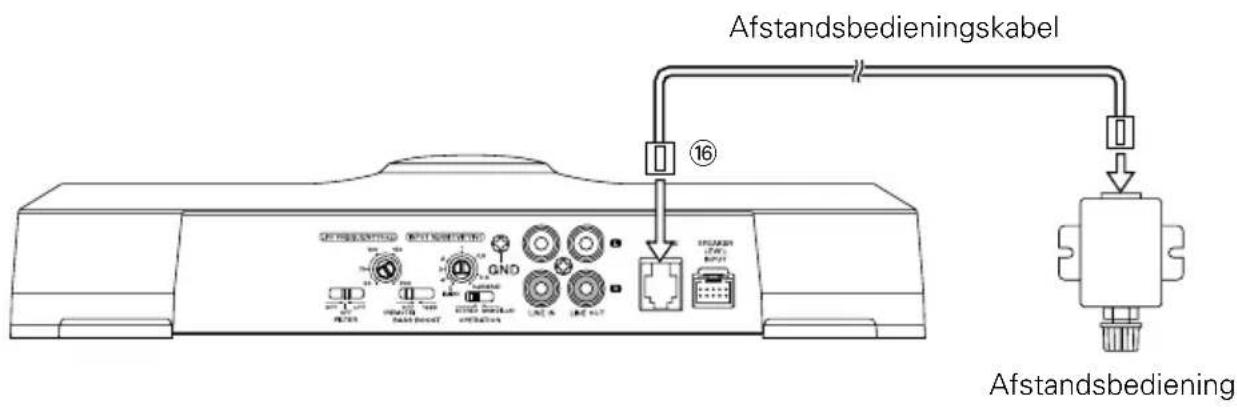KENWOOD KAC-7201 - ■ Aansluiting van afstandsbedieningskabel (uitsluitend de KAC-7251) - 1