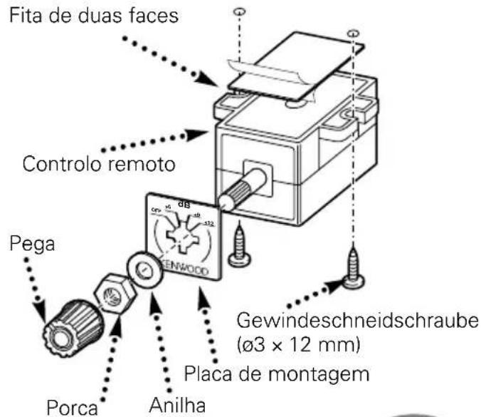 Fita de duas faces Controlo remoto Pega Porca Anilha Gewindeschneidschraube (ø3 × 12 mm) Placa de montagem