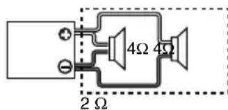 4Ω 4Ω 2 Ω