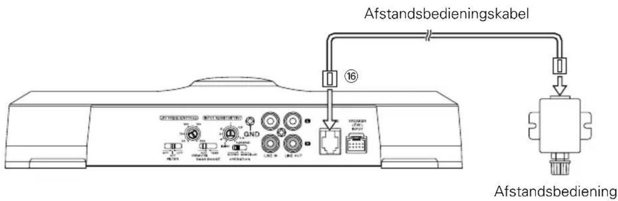 KENWOOD KAC-7251 - ■ Aansluiting van afstandsbedieningskabel (uitsluitend de KAC-7251) - 1